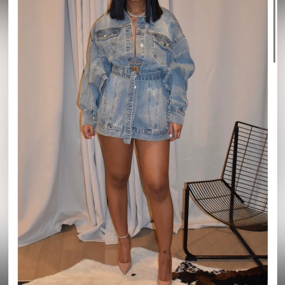 Split Demin Jacket